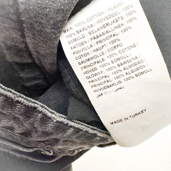 The Ragged Priest Butt Cutt Jean Denim Charcoal Straight Leg Zip Fly Size 28 NWT - Picture 9 of 10